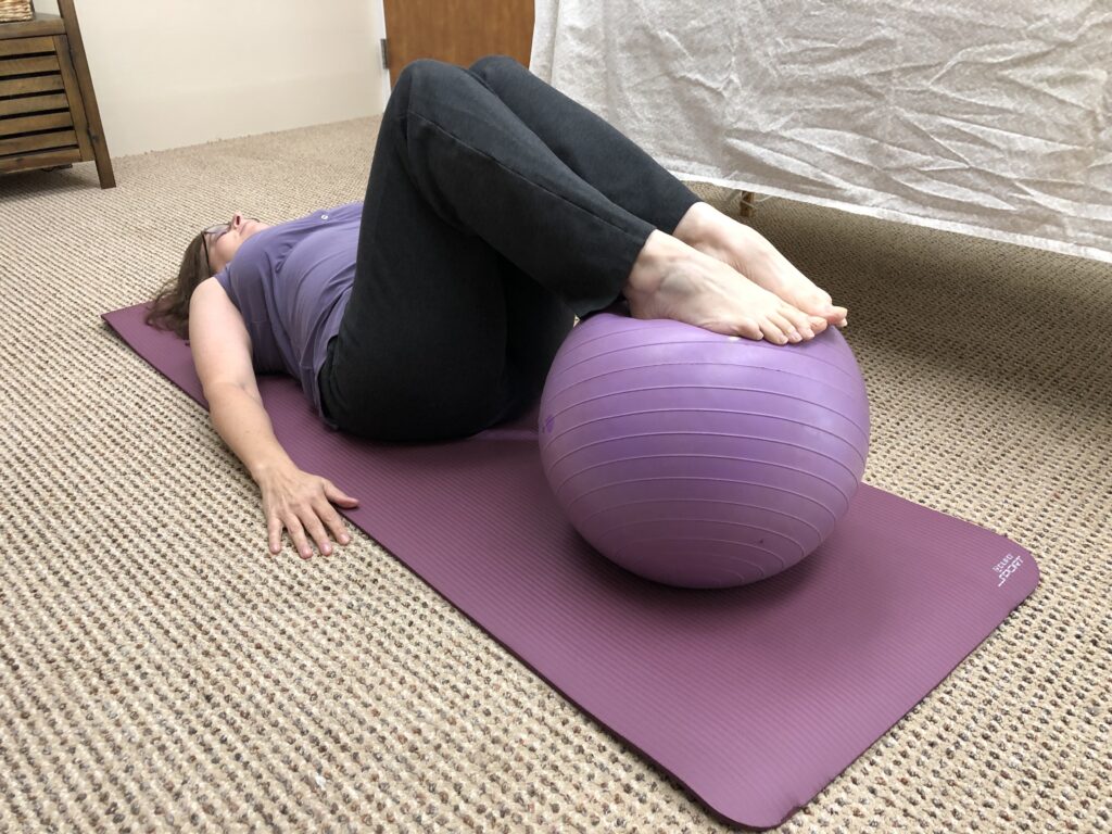 Pelvic Therapy treatment with Physio ball